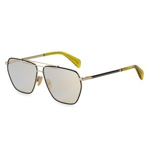 Rag & Bone 61MM Geometric Aviator Sunglasses